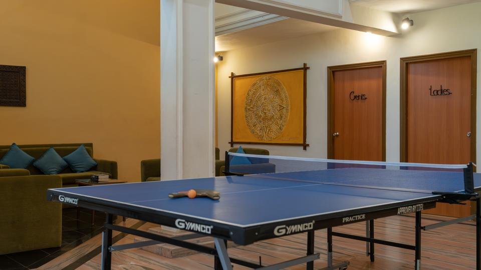 Games room at Pride Sun Village Resort, Goa.
